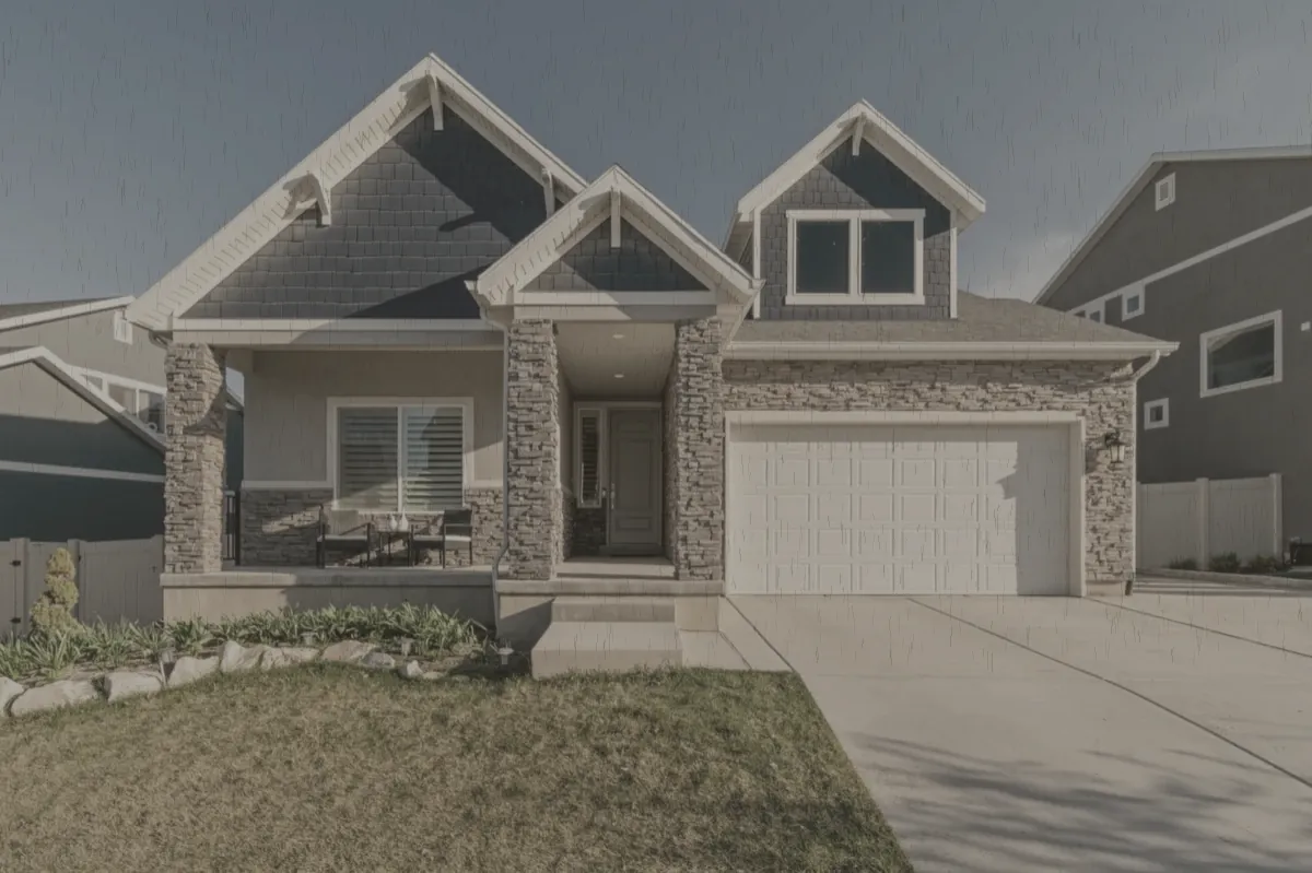 Home exterior before the project